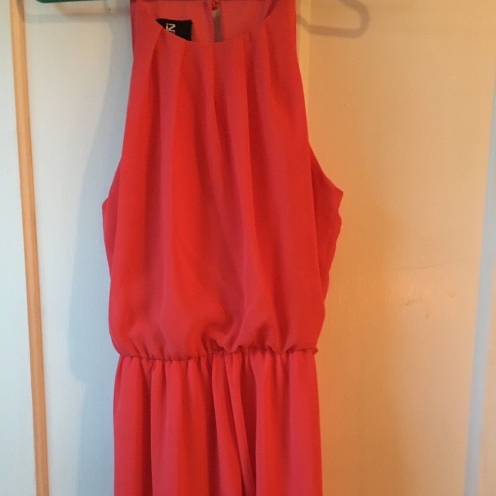 Mid length pink dress
